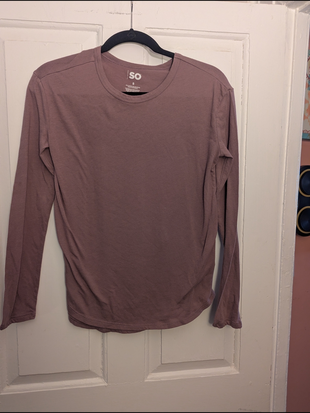SO Mauve Crewneck Long Sleeve Tee